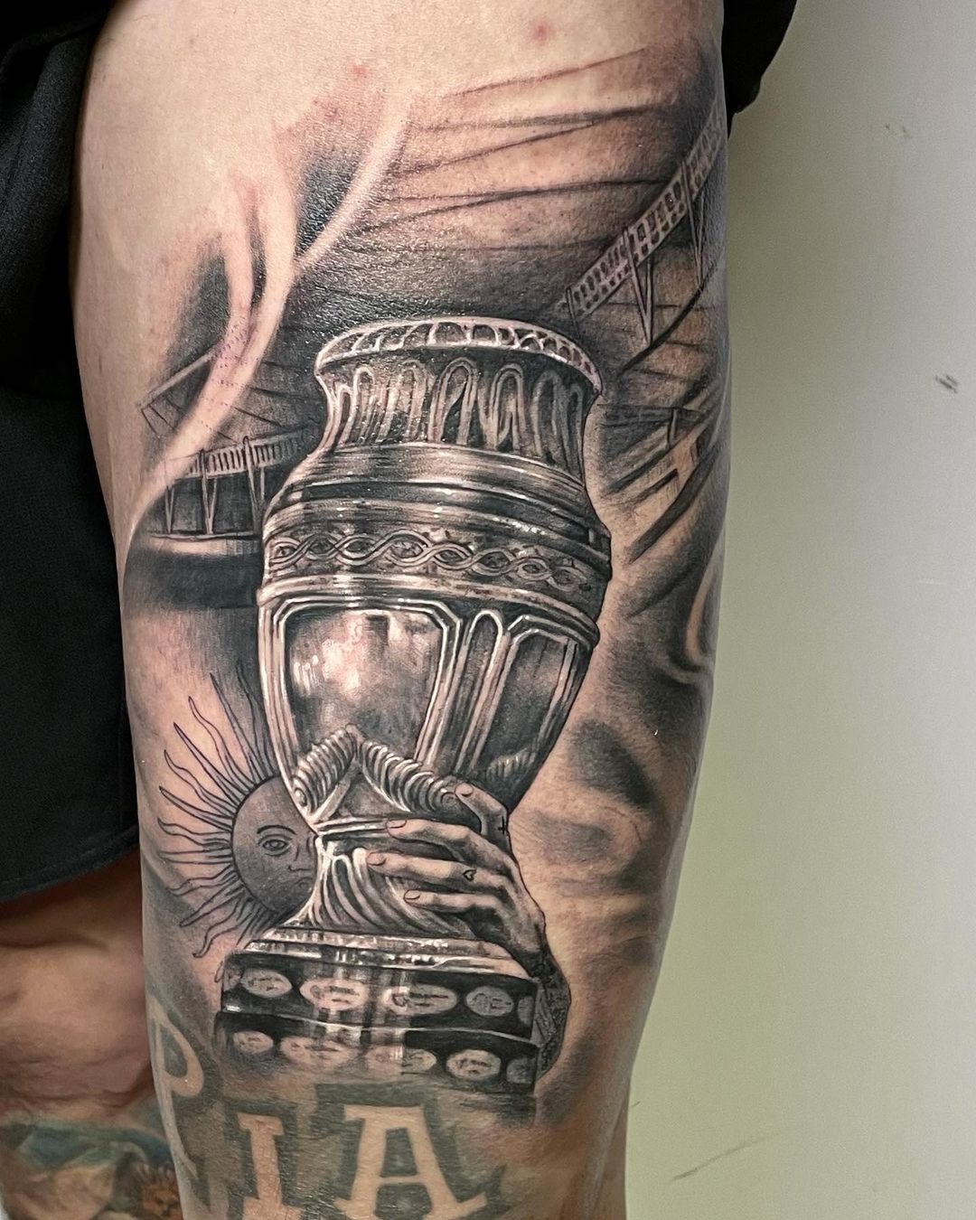 El tatuaje de Ángel Di María tras la obtención de la Copa América - SOL 91.5