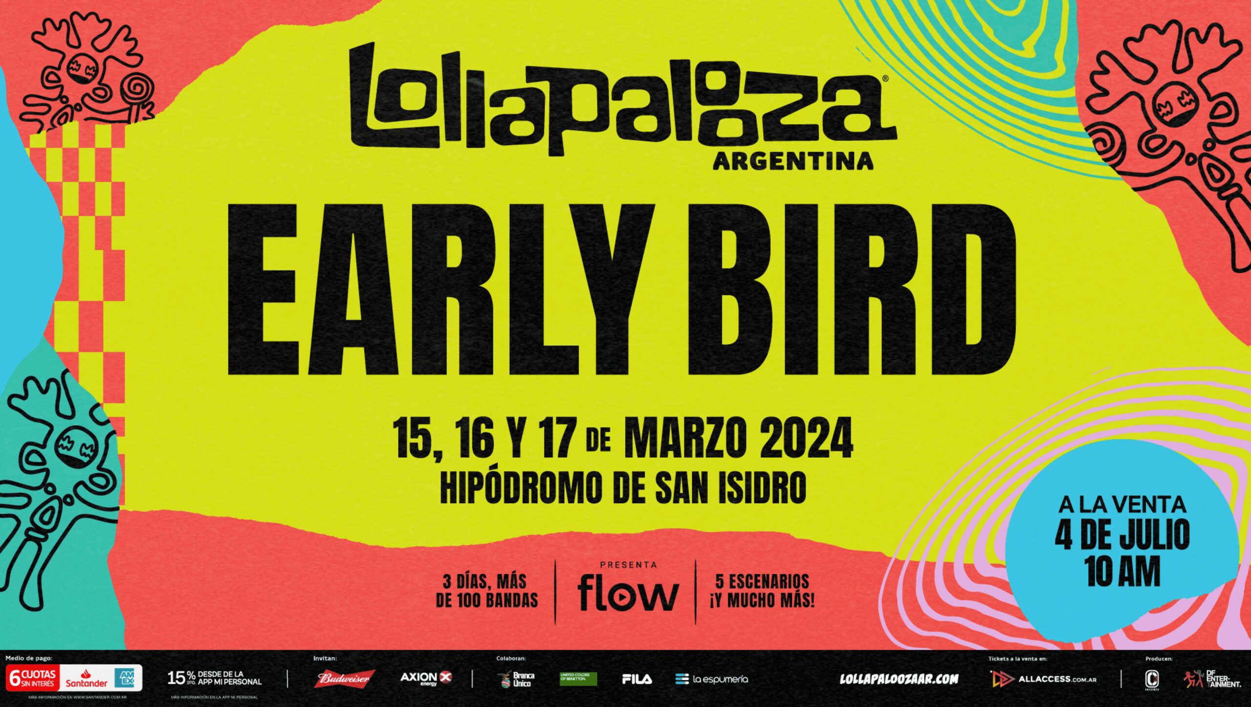 Se confirmó el Lollapalooza 2024 en Argentina ¿Qué artistas se