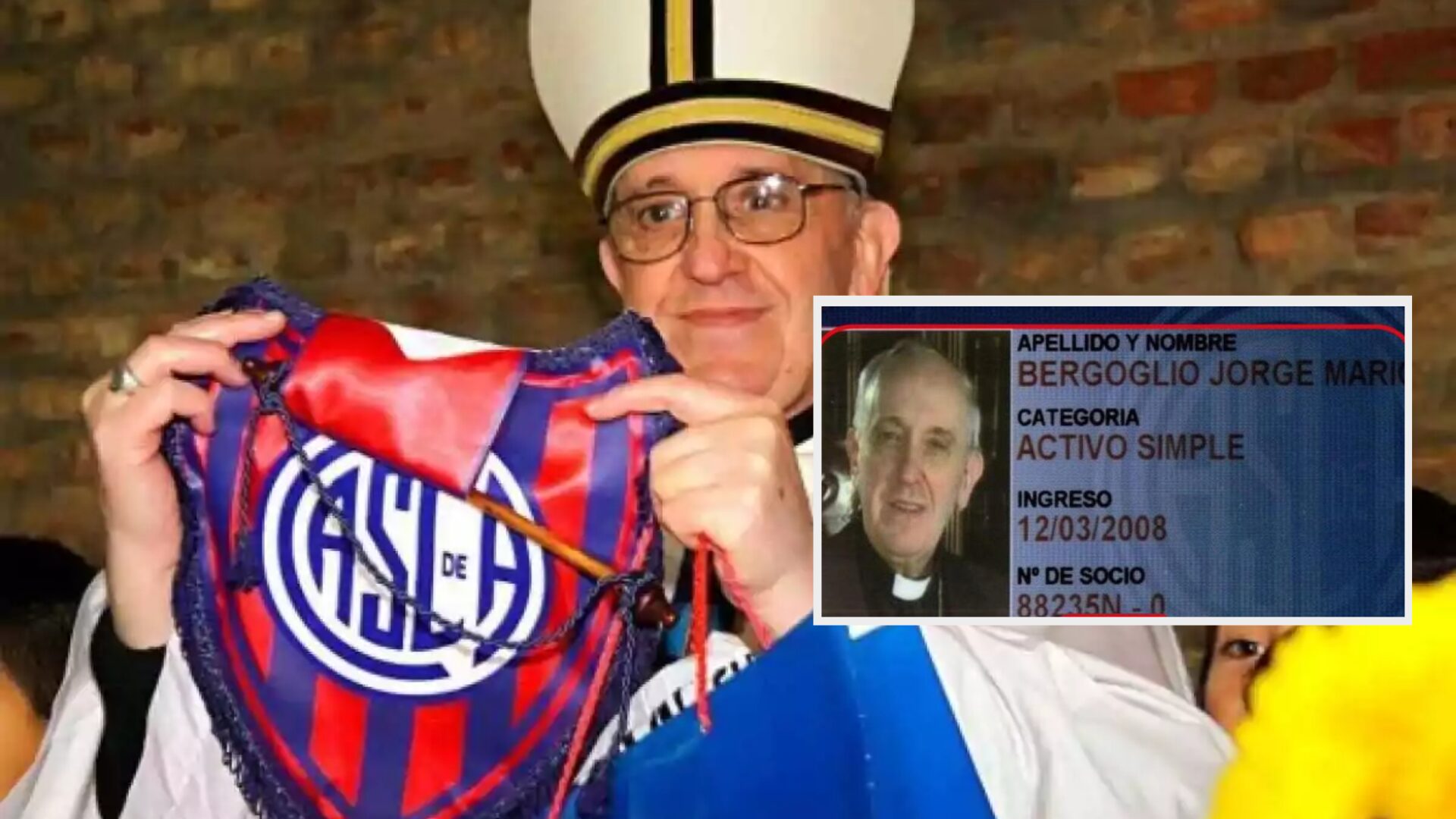 3 pouces Le badge de patch du pape François - Canada